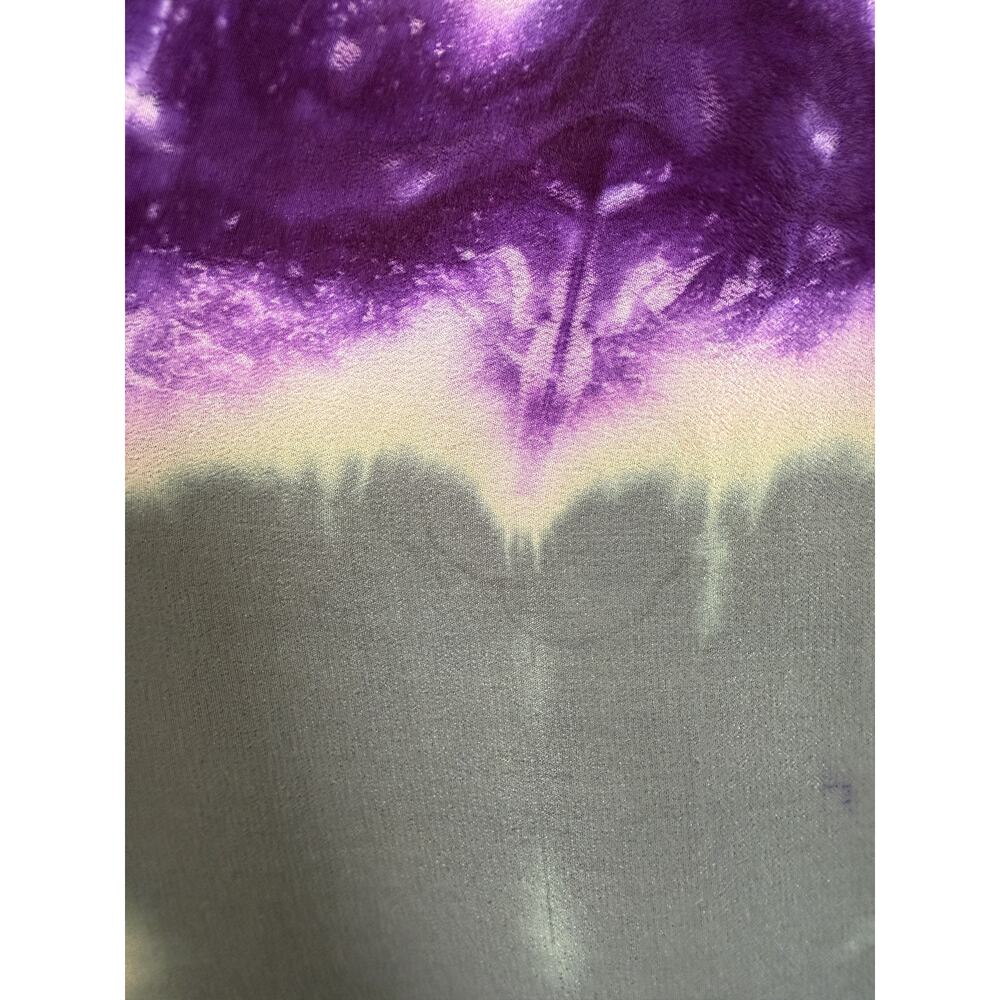 Sunchaser Tie-Dye Wide Leg Lounge Pants Olive Green Purple EUC - Picture 13 of 13